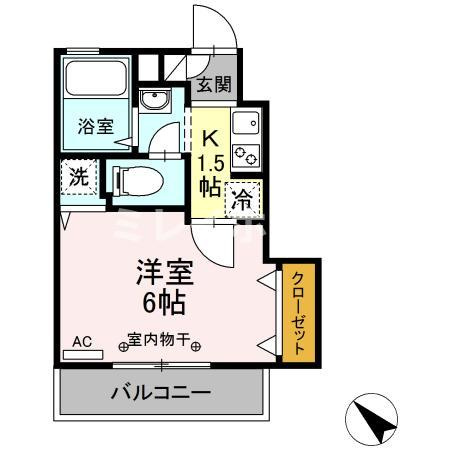 サンハウス中央の間取り