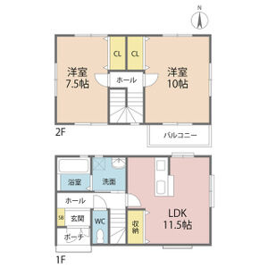 Variohouse鳥飼の間取り