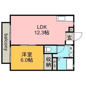 ぷちたうん藤島の間取り