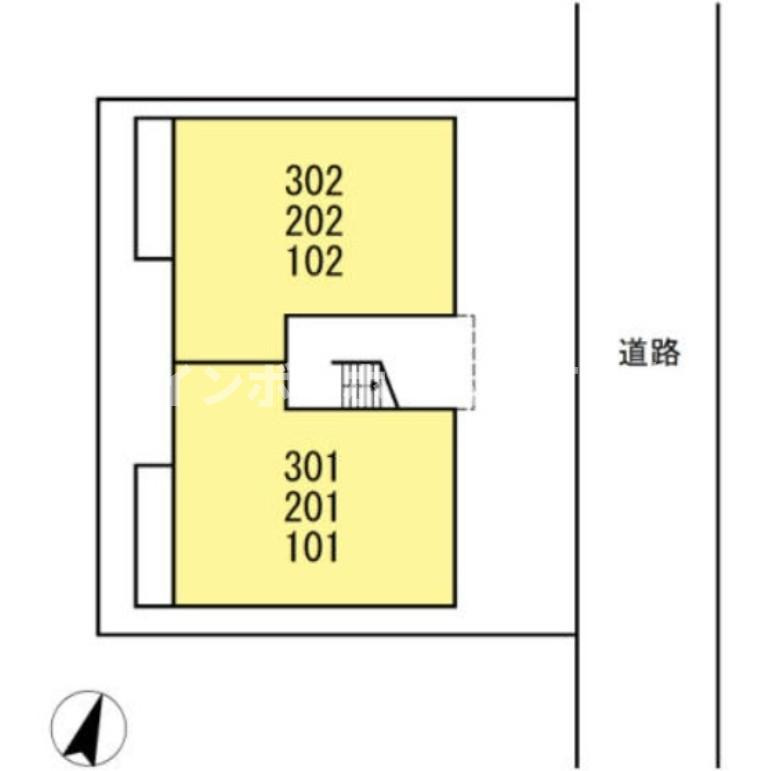 グレイスさくら※初期費用分割あと払いサービス利用可能物件の区画図