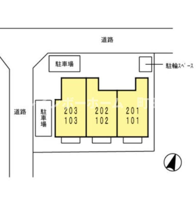 ソフィア相南※初期費用分割あと払いサービス利用可能物件の区画図