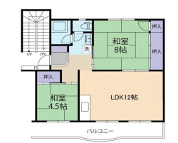 【間取り】 | 落合農住団地E棟
