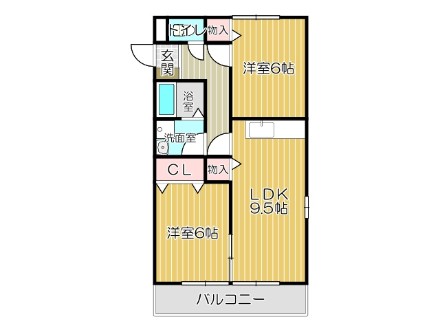 ソレイユ永犬丸Ⅰの間取り