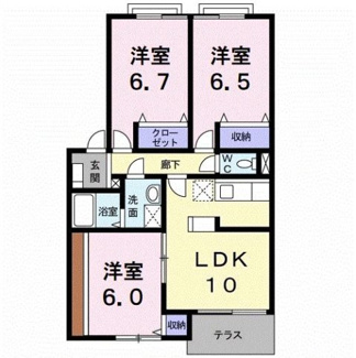 【間取り】 | パルテノン吉藤Ａ