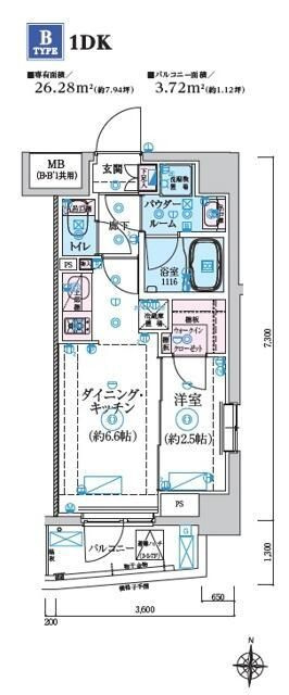 リヴシティ菊川駅前の間取り