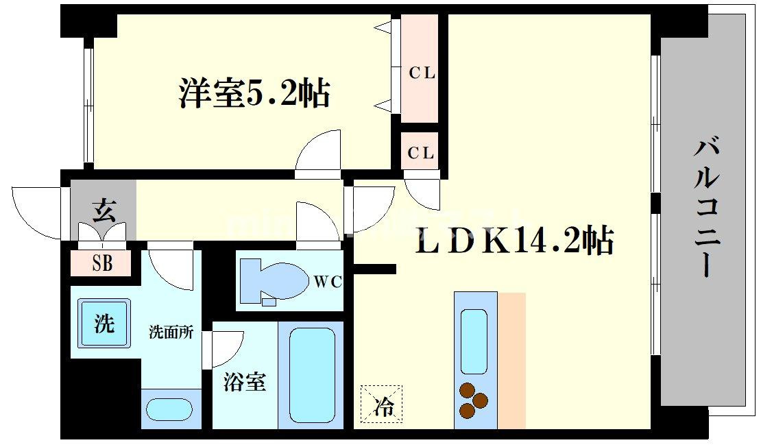 ベルンガーデン上本町の間取り