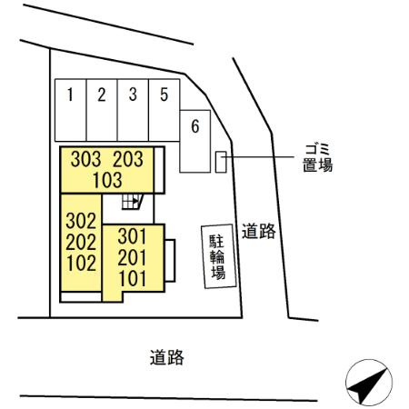 Luxe 三ツ沢（リュクス）の区画図|Luxe 三ツ沢（リュクス）区画図　
