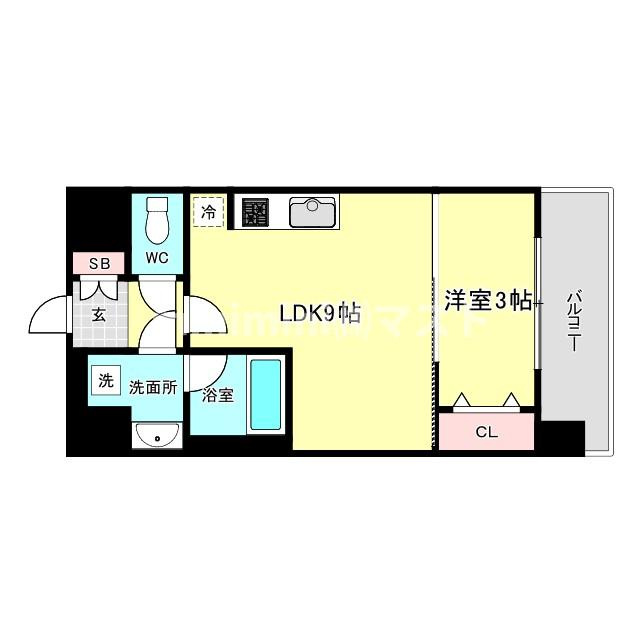 スプランディッド弁天町WESTの間取り