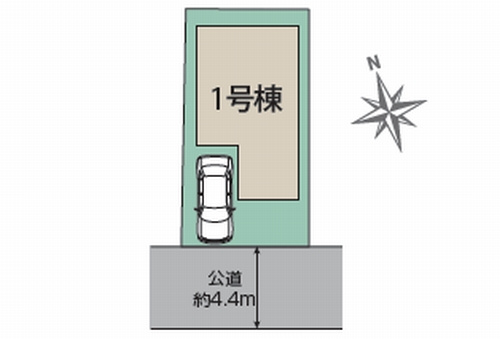 【仲介手数料０円】茅ヶ崎市高田3丁目　新築一戸建ての区画図|茅ヶ崎市高田3丁目　新築一戸建て