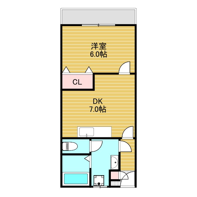 ビギンハイツB棟の間取り