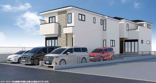 【外観パース】 | 静岡市駿河区豊田1丁目 2期 新築一戸建て 1号棟 | 外観パースです