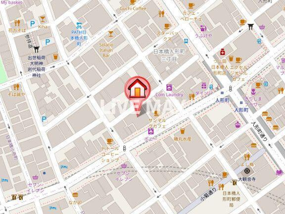 【地図】レジディア日本橋人形町Ⅱ