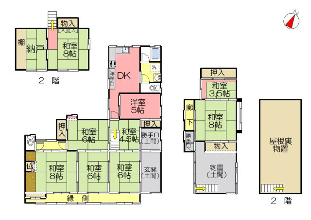 丹波市氷上町井中の中古一戸建の間取り