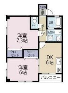 クロノス田名の間取り