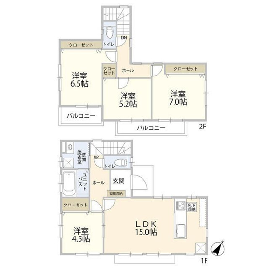 【間取り】 | 日野市西平山5丁目住宅(ヒノシニシヒラヤマゴチョウメジュウタク)