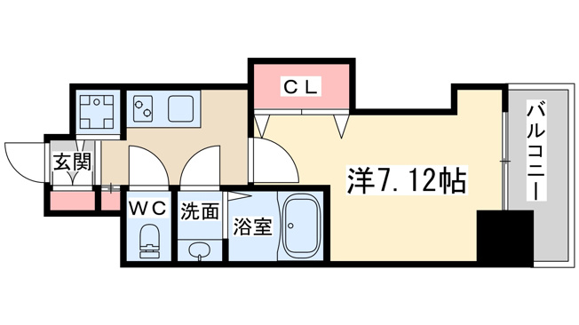 【間取り】 | ラグゼ天神橋