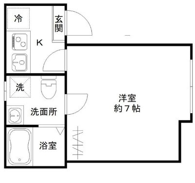 フルールの間取り|間取りです。