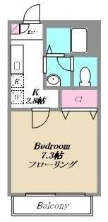 ソレイユ東山の間取り|間取りです。