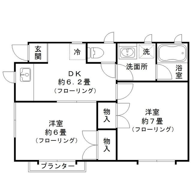 アプリコットの間取り|間取りです。