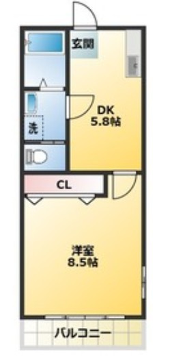 豊陽ビルの間取り|間取りです。