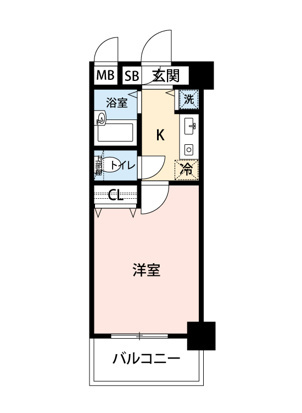 エクセリア池袋の間取り|間取りです。