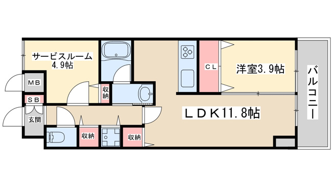 【間取り】 | ルーエ江坂