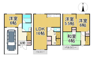 【間取り】 | 川西市一庫3丁目6の41　中古一戸建て
