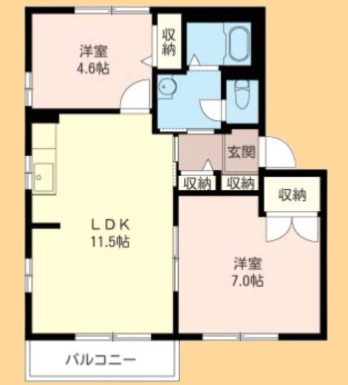 フォーレス　M・Kの間取り