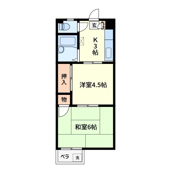 アビテハイツの間取り