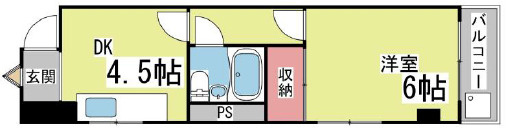 フレンドマンションの間取り