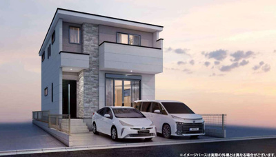 【外観パース】 | 静岡市駿河区小鹿1丁目 10期 新築一戸建て | 外観パースです