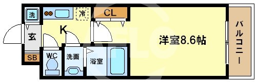 スワンズシティ堂島川の間取り|スワンズシティ堂島川　間取り