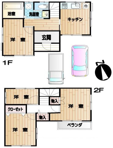 【間取り】 | 4DKはダイニングキッチンと4つの居室がある間取りです。大家族や二世帯住宅、または複数人で暮らす場合に適しています。食事スペースとくつろぎの場を分け、それぞれの個室も確保できるため、快適に過ごせます。