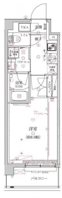 クレイシア森下の間取り|間取りです。