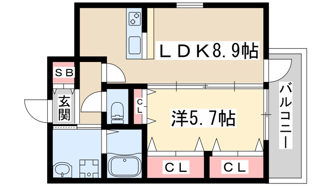 【間取り】 | スプランディッド江坂駅前