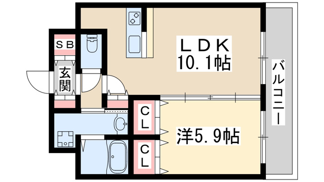 【間取り】 | スプランディッド江坂駅前
