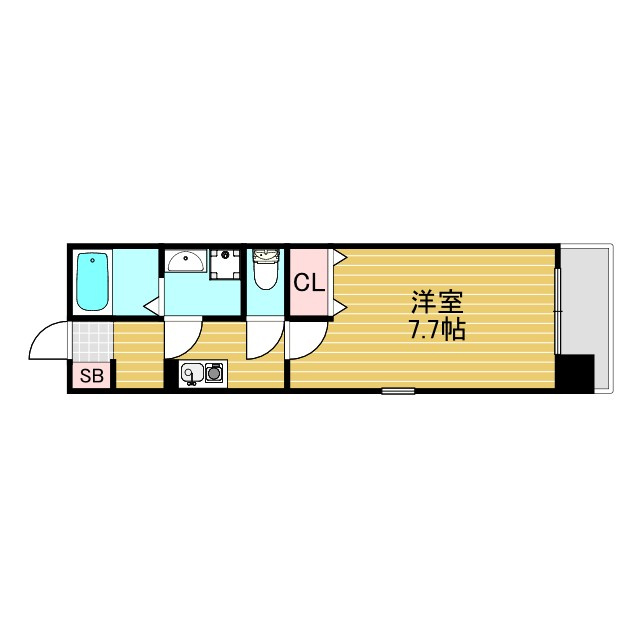 パセオ十三東の間取り