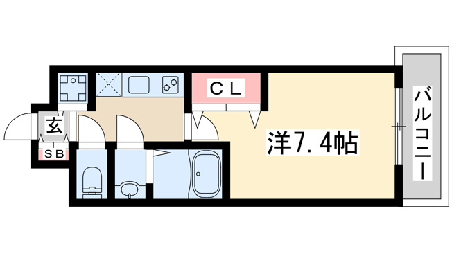 【間取り】 | ラグゼ江坂2