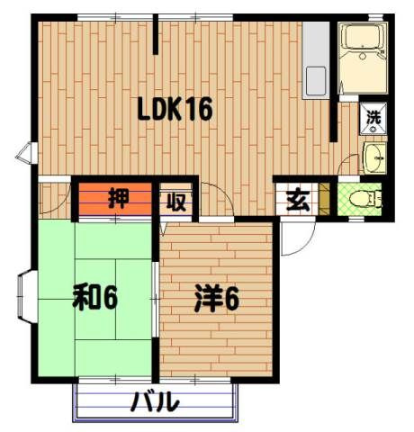 【間取り】 | 田園ハイツG棟