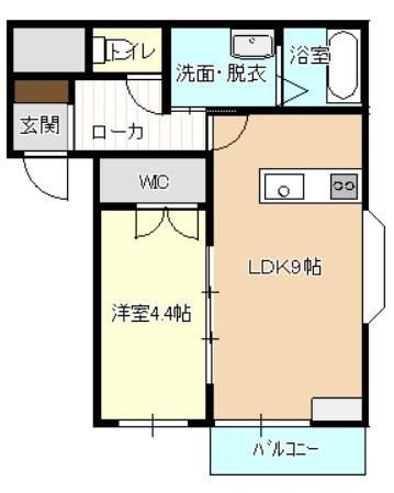 ピース１８小松島の間取り