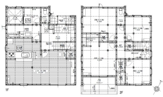 【間取り】 | 東広島市高屋町高屋堀（全2区画）2号棟 | 4LDKの機能的な間取り。1階には18.25帖の広々としたLDKに加え、独立したランドリールームを配置。家事動線に配慮された設計です。2階には4部屋を確保し、全居室に収納を備えたゆとりある住空間です。