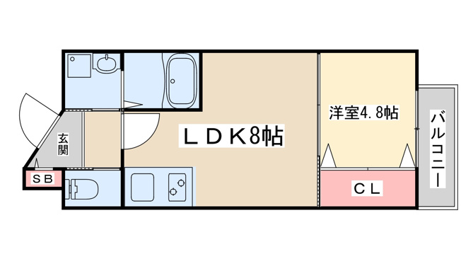 【間取り】 | ル・レーヴ江坂