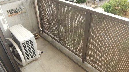 二子町ハイツのバルコニー|目の前が畑なので見晴らし良好！！