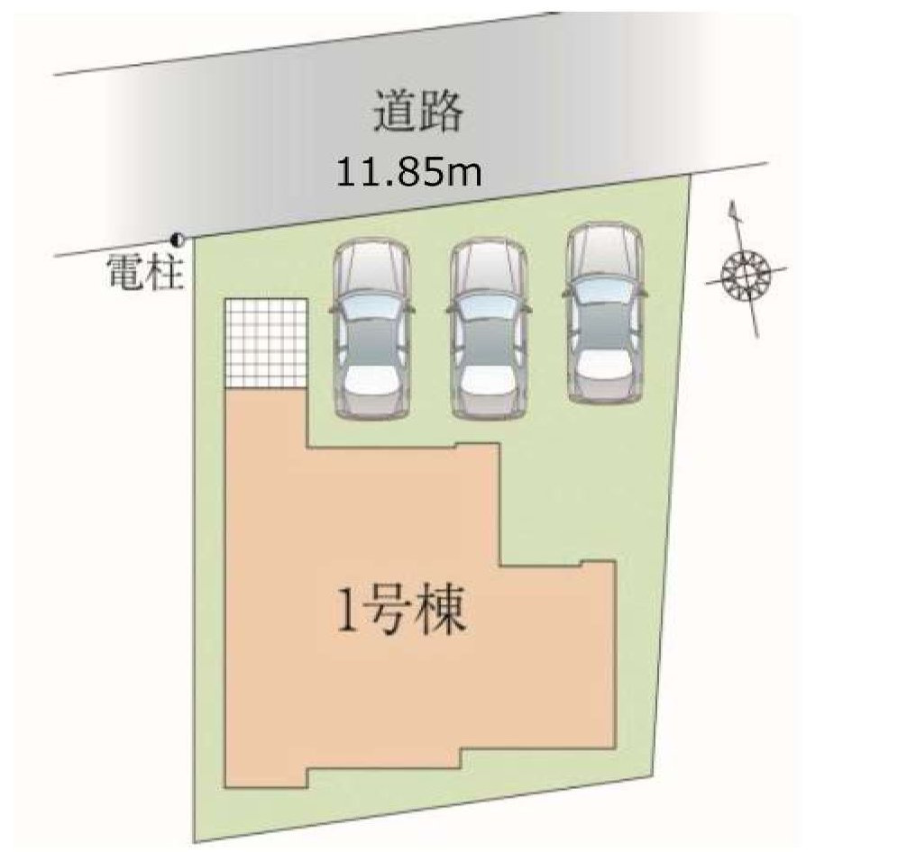 LIGARE西東京市芝久保町16期の区画図
