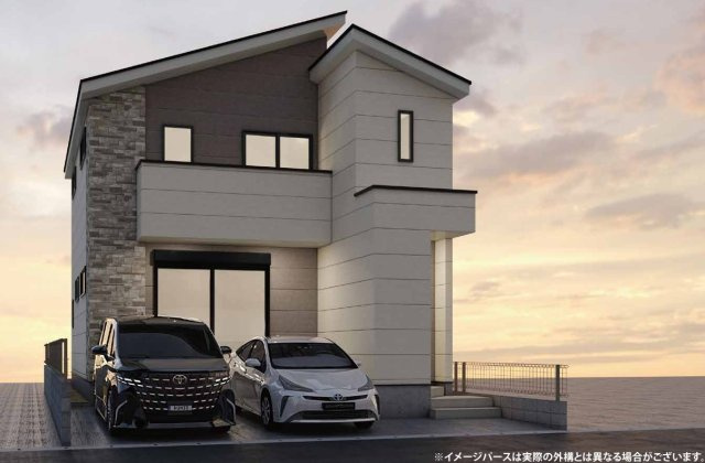 【外観パース】 | 静岡市駿河区池田 新築一戸建て | 外観パースです
