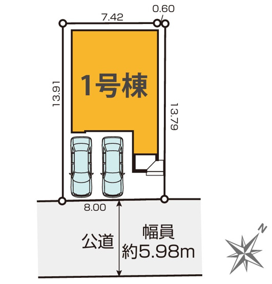 【区画図】 | 静岡市駿河区池田 新築一戸建て | 区画図です