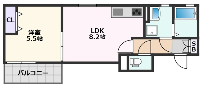 【間取り】 | クリエオーレ庄屋Ⅰ