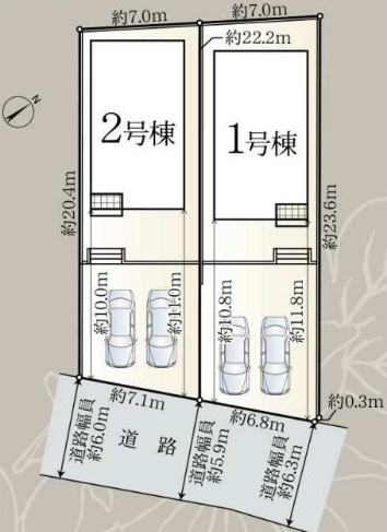 【同施工物件ご案内可能】刈谷市泉田町　全2棟のその他|全体区画数｜全3棟
◆駐車並列２台可能！(但し、車種による)
◎まずは、お気軽にお問い合わせください。現地を案内しながら周辺環境も見て頂けます。