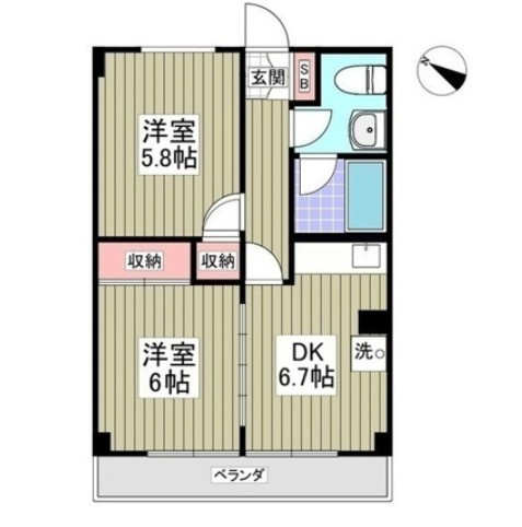 千代田マンション　川越の間取り