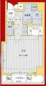 プレサンス神戸裁判所前の間取り